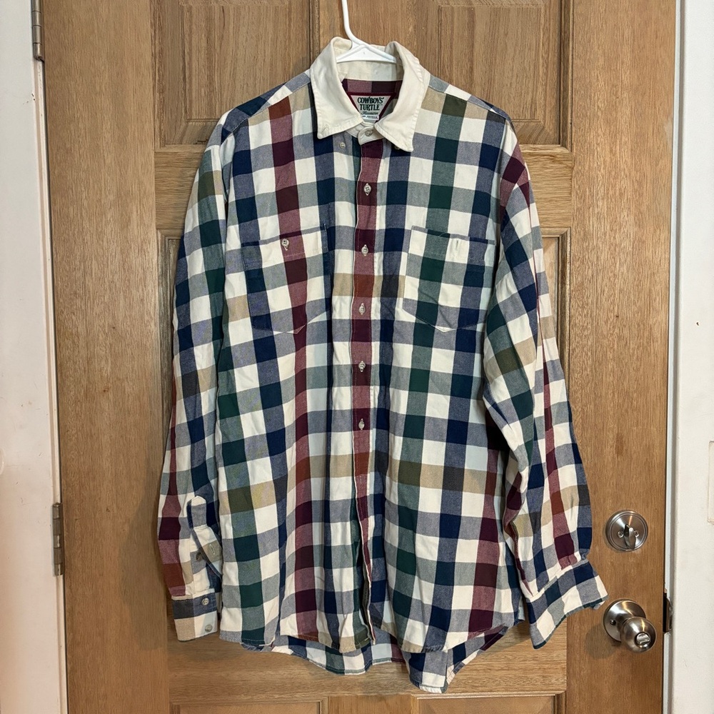 Cowboys vintage men’s‎ button down shirt size XL